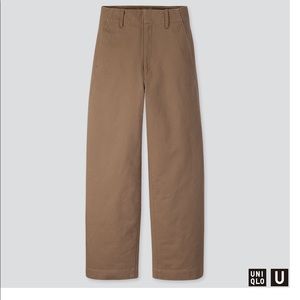 uniqlo u wide fit curved pants